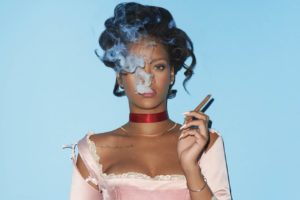 Rihanna smoking weed for Harper Brazaar photoshoot